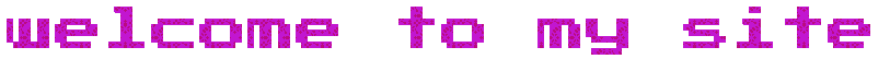 welcome to the site